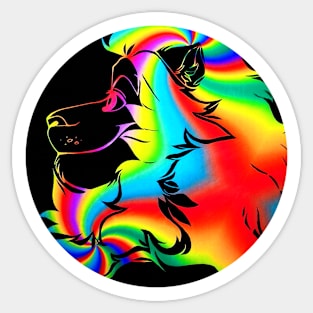 Rainbow Blue Sticker